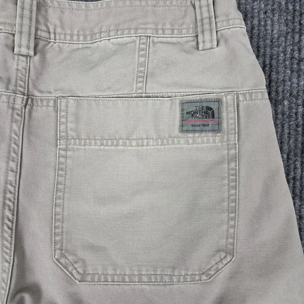 The North Face A5 Series Mens 32 Khaki‎ Tan Cotton Canvas Hiking Utility Shorts